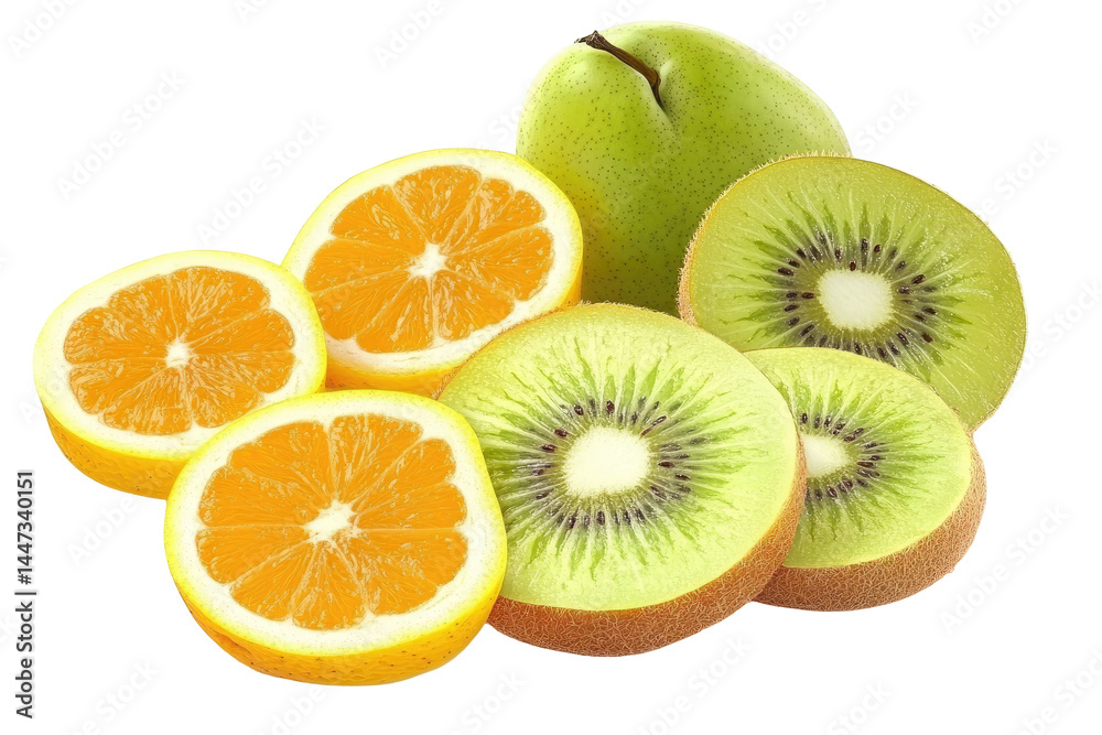 Fresh citrus and kiwi fruit Fresh citrus and kiwi fruit