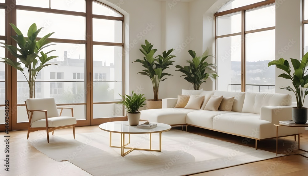 Fototapeta premium Photo interior modern design room 3d illustration