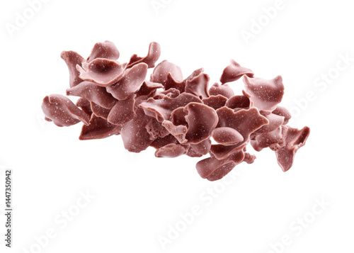 Illustration shows sickle cell anemia, a genetic blood disorder, isolated on transparent background. Medical and scientific concept.