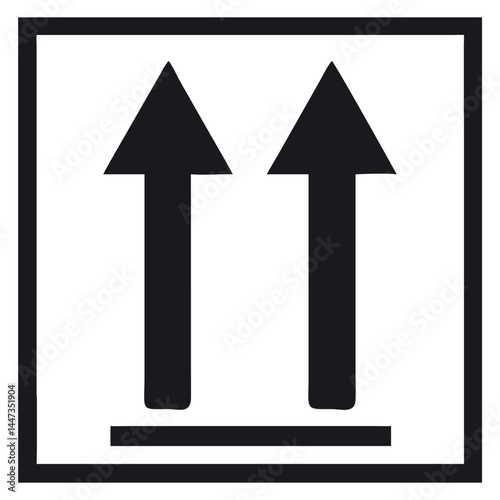 This Side Up Symbol: Packaging Orientation Icon