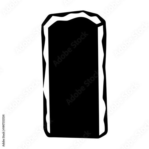 Hand drawn black rectangle with rounded edges offering creative possibilities