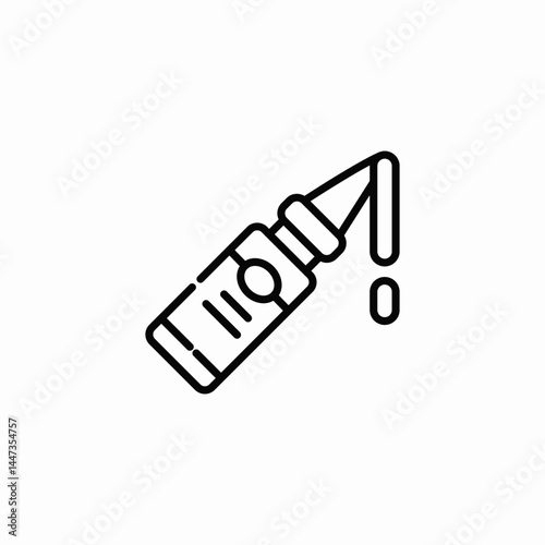 glue bottle icon sign vector