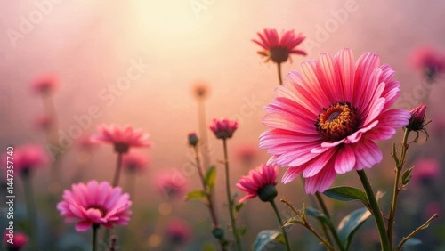pink flowers background 