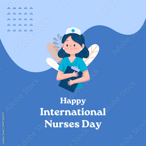 illustration International Nurses Day instagarm post