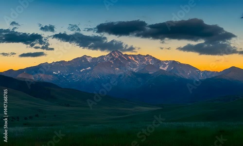 mountain landscape in the morning