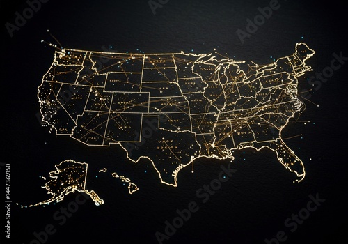 united states of america usa map flag in earth globe