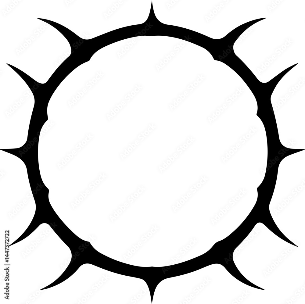 Fototapeta premium Wild Thorn Tribal Tattoo Illustration