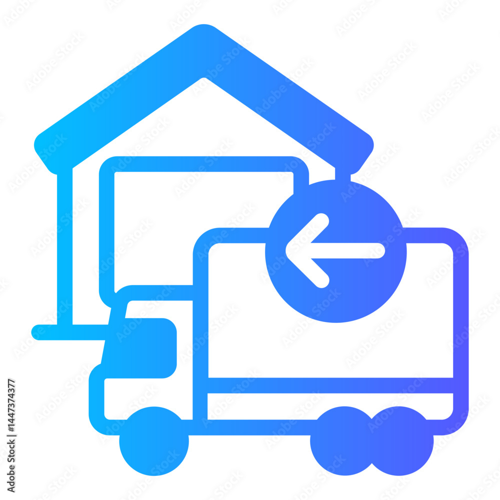 logistics gradient icon logistics gradient icon