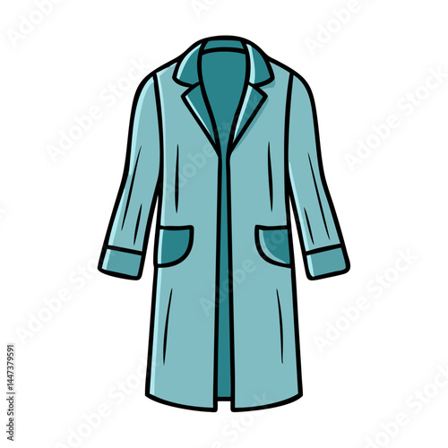 Buy light blue cartoon coat with pockets and long sleeves fashion apparel outerwear online
