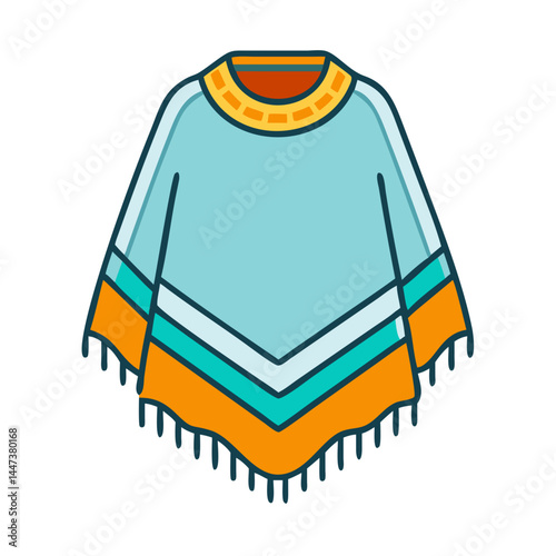 Buy authentic mexican poncho traditional clothing vibrant colors and fringe online for sale now