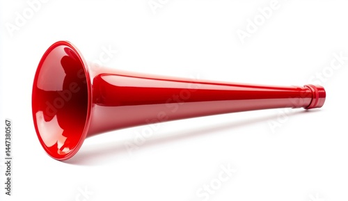 Red plastic stadium horn