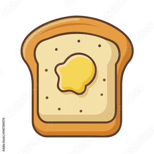 Toast bread with butter breakfast food delicious meal gourmet bakery tasty slice golden fresh baked