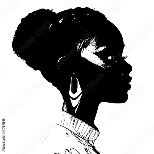Black and White Silhouette Collection of People in Emotional and Social Scenes – Friends, Couples, and Community in Ink Splatter Art Style