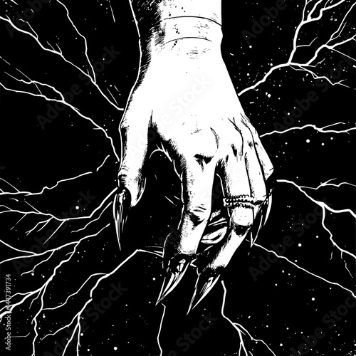 Black and White Silhouette Collection of People in Emotional and Social Scenes – Friends, Couples, and Community in Ink Splatter Art Style