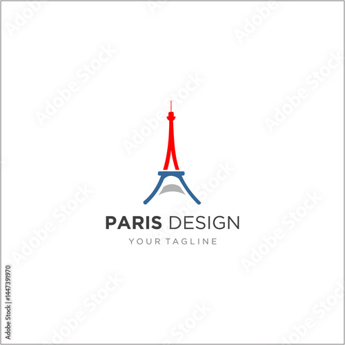paris eiffel tower icon