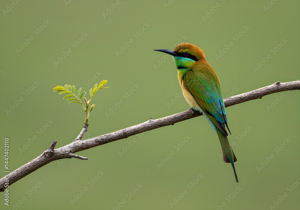 Obraz premium bee eater perched on branch
