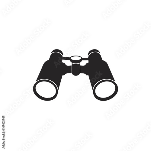 Black binoculars for seeing far away things