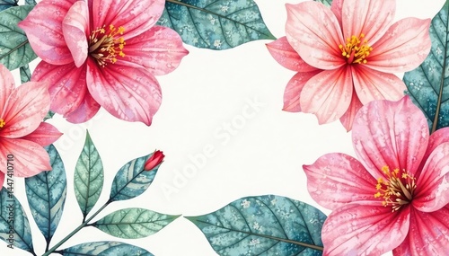 Wallpaper Mural Soft, watercolor style floral repeat; overlapping petals, soft hues , flowers, soft Torontodigital.ca