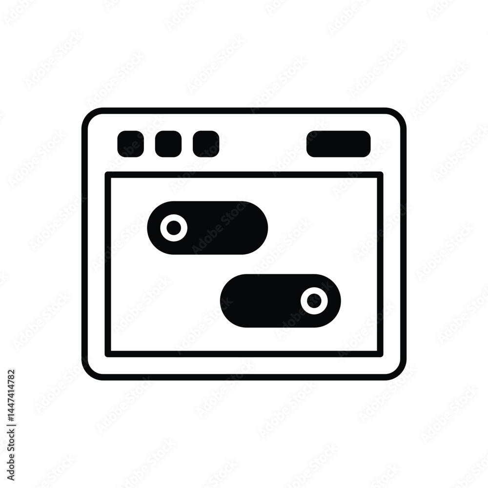 Settings Icon vector stock illustration Settings Icon vector stock illustration