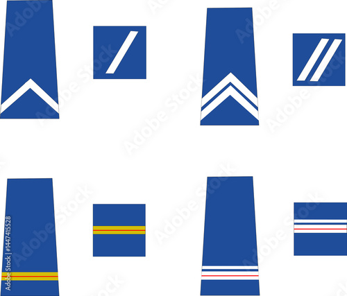 Free Download Ensemble des galons de l'armée française, de la police municipale, agent de la police municipale: gardien, stagiaire, brigadier, chef, principal	 - GFXLoad