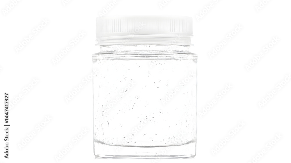 White Plastic Jar Isolated Background Illustration White Plastic Jar Isolated Background Illustration