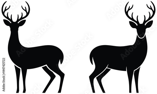 deer silhouette vector