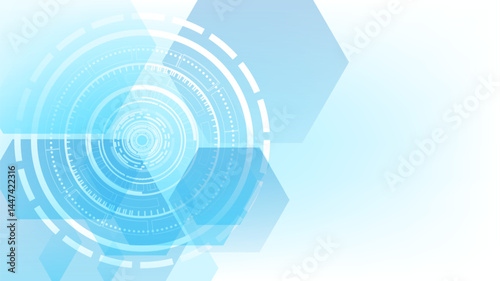 Futuristic pattern with blue light technology background