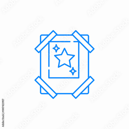 celebrity wall poster icon sign vector