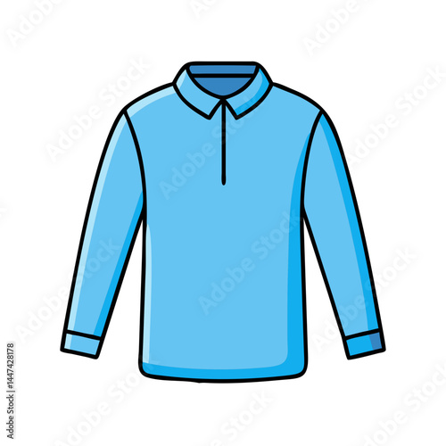 Shop light blue long sleeve polo shirt for men casual wear fashion apparel clothing style outfit