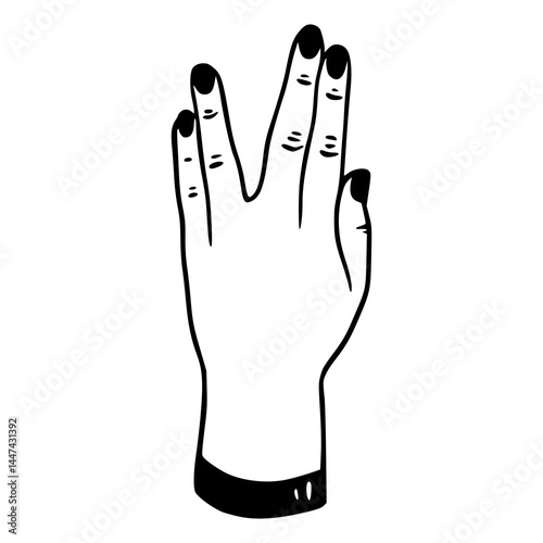 live long and prosper hand gesture