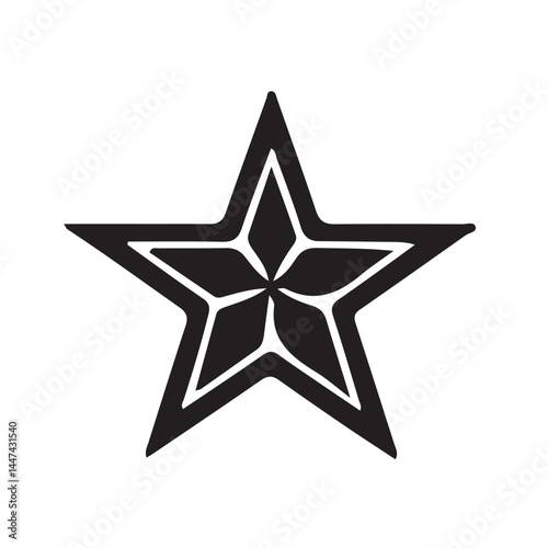 Five stars customer product review feedback icon, 5 star rating service satisfaction good quality isolated vector flat icon black color, client positive feedback stars sign for website, app, design.