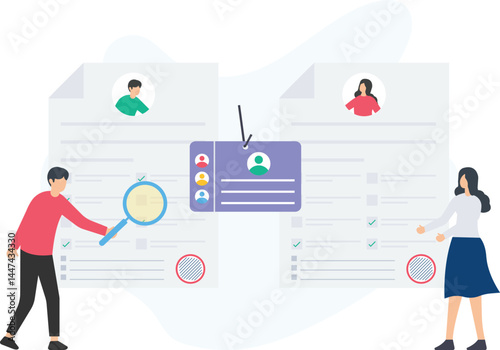 CV review or resume screening, candidate evaluation or skill assessment, work experience or professional background, educational qualifications or certifications, achievements summary or career milest