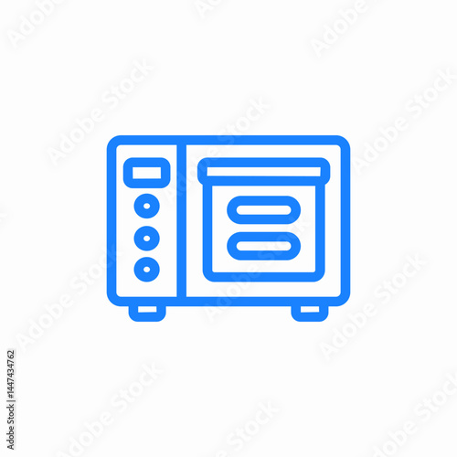 electric oven icon sign vector