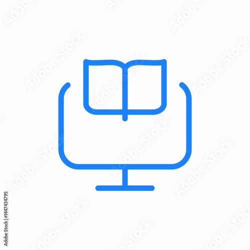 electronic book icon sign vector