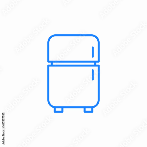 fridge appliance icon sign vector