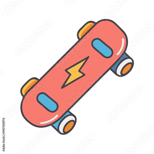 Skateboard graphic vector illustration for skateboarding extreme sports and recreation design ideas