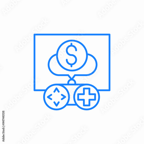 money investment game.jpg icon sign vector