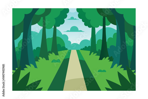 green forest landscape