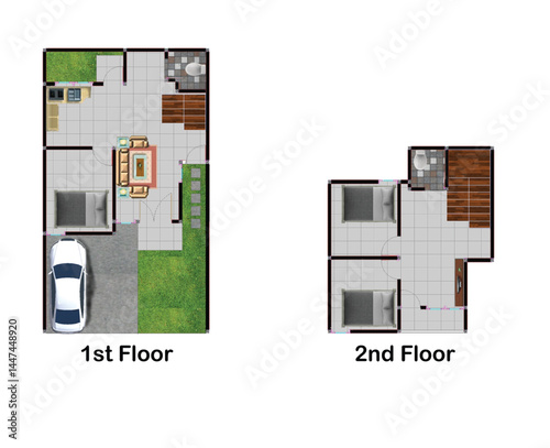 Modern Residential Building Floor Plan