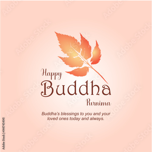Happy Buddha Purnima Social Media Post Design for Peace and Positivity


