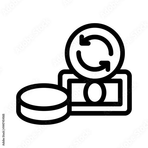 cash flow line icon
