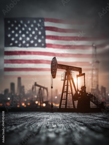 Oil and us inflation concept