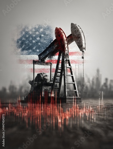 Oil and us inflation concept