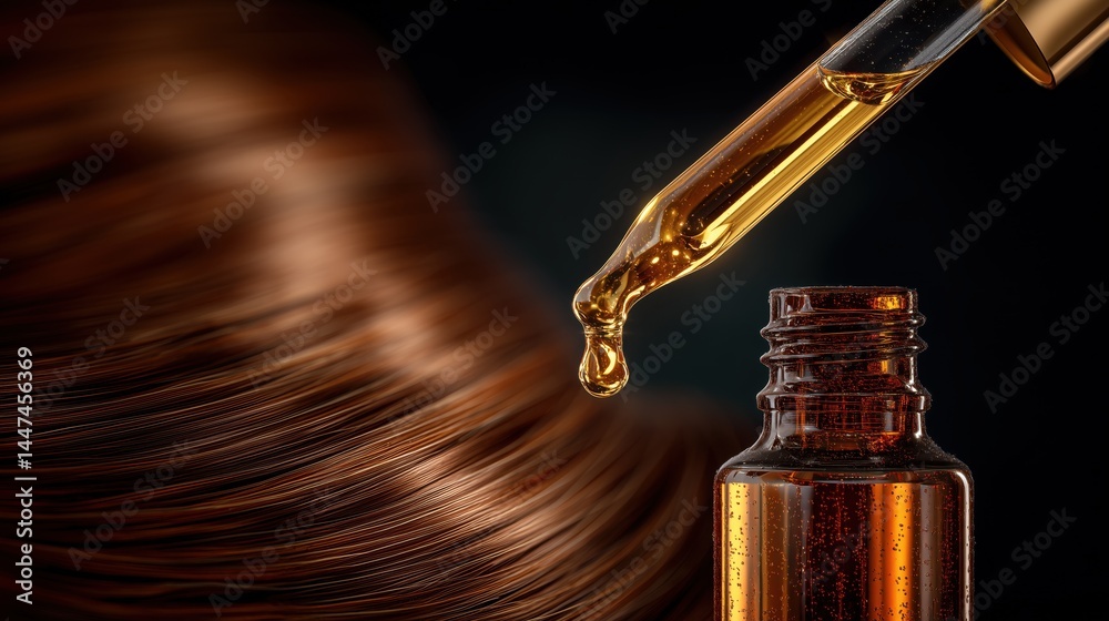 Naklejka premium Therapeutic product for damaged hair