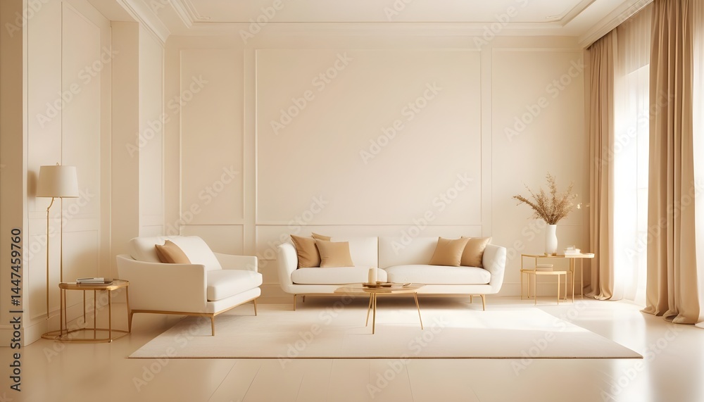 Photo interior modern design room 3d illustration Photo interior modern design room 3d illustration