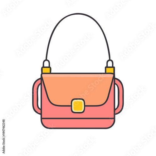 Pink handbag purse fashion accessory women's bag stylish shoulder bag leather bag design tote bag