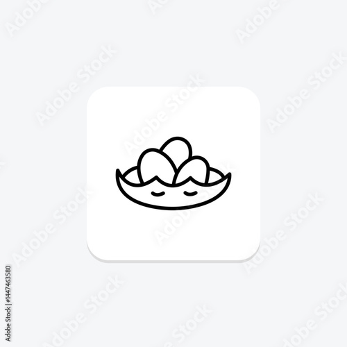 Duck Eggs Nest, vector, pixel perfect, illustrator file