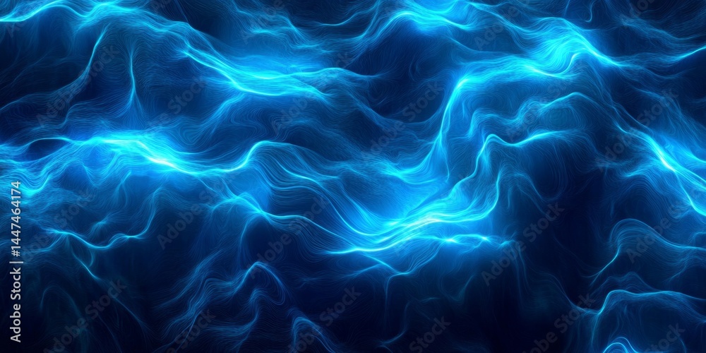 Abstract Blue Wave Design