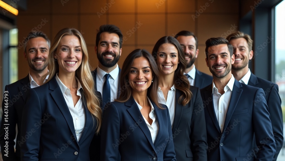 Successful Business Team Posing for a Photo Successful Business Team Posing for a Photo