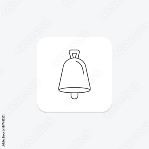 Cowbell Closeup, vector, pixel perfect, illustrator file